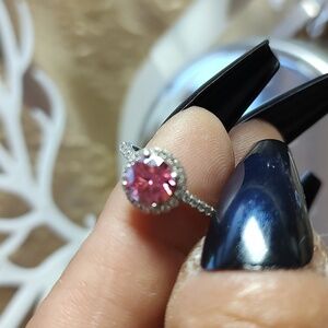 MOISSANITE DIAMOND ring sz 6.5